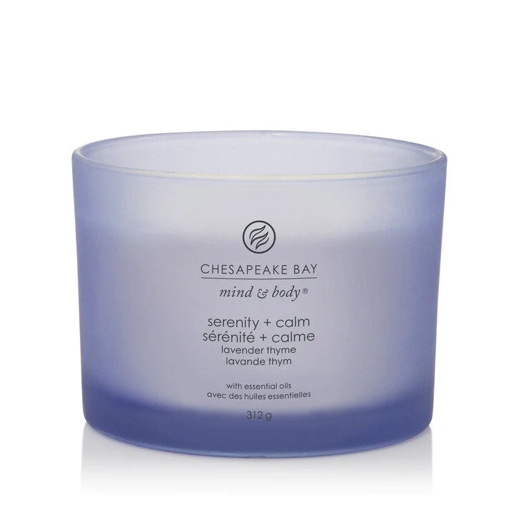 Chesapeake Bay - Candela a 3 stoppini Serenity & Calm (Lavender Thyme)