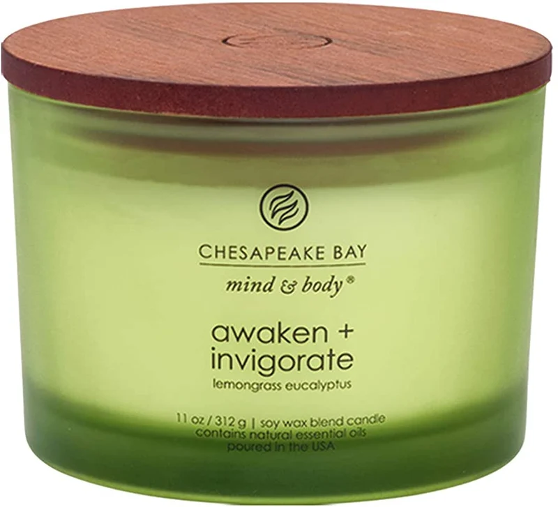 Chesapeake Bay - Candela a 3 Stoppini Awaken & Invigorate (Lemongrass Eucalyptus)