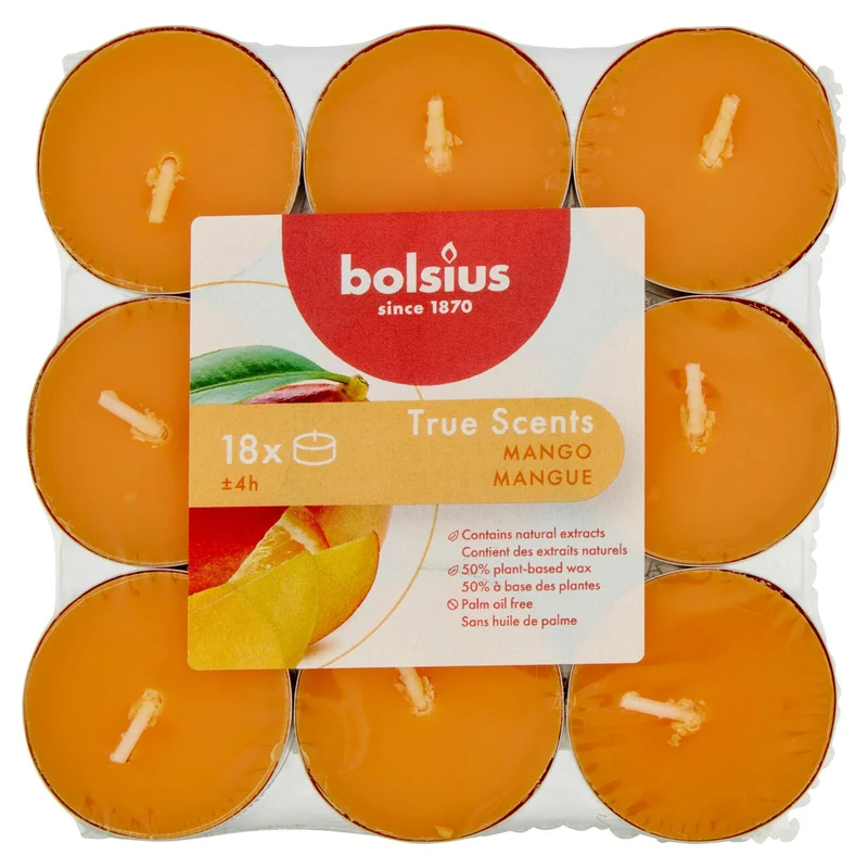 bolsius True Scents Vanilla 18 pz