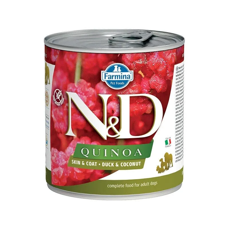 Farmina Natural & Delicious Quinoa Skin & Coat Con Anatra E Cocco Per Cani Adulti 285g