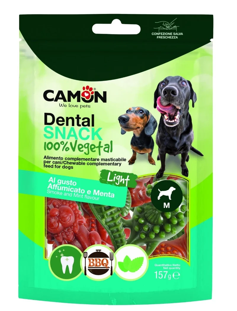 Camon Snack Dentale AnimalVeg Taglia M Due Gusti Cani 157g