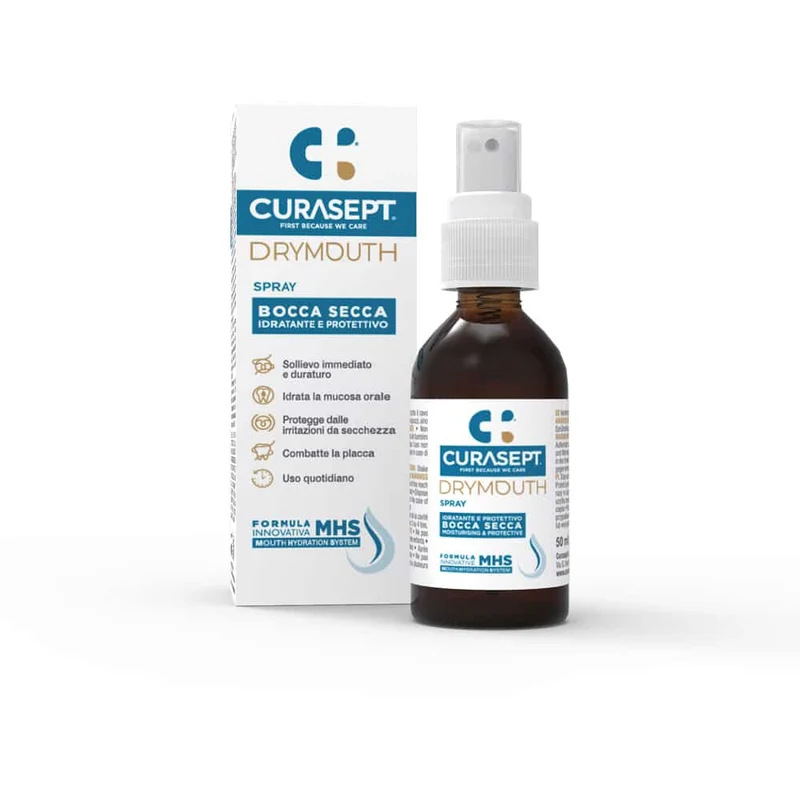 Curasept Drymouth Spray Idratante e Protettivo, Per Bocca Secca, 50ml