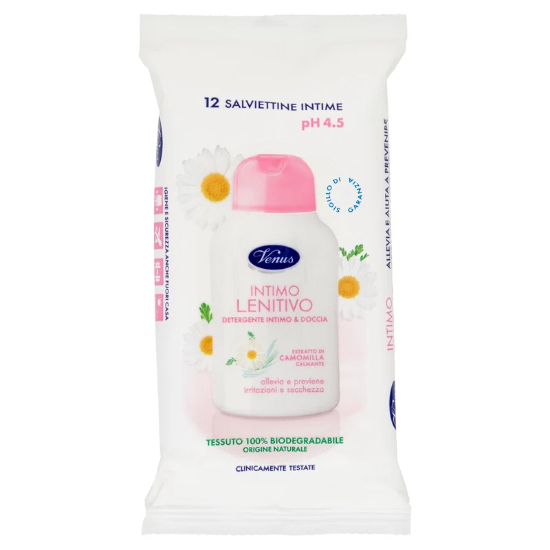 Venus Intimo Lenitivo Salviettine Intime 12 pz