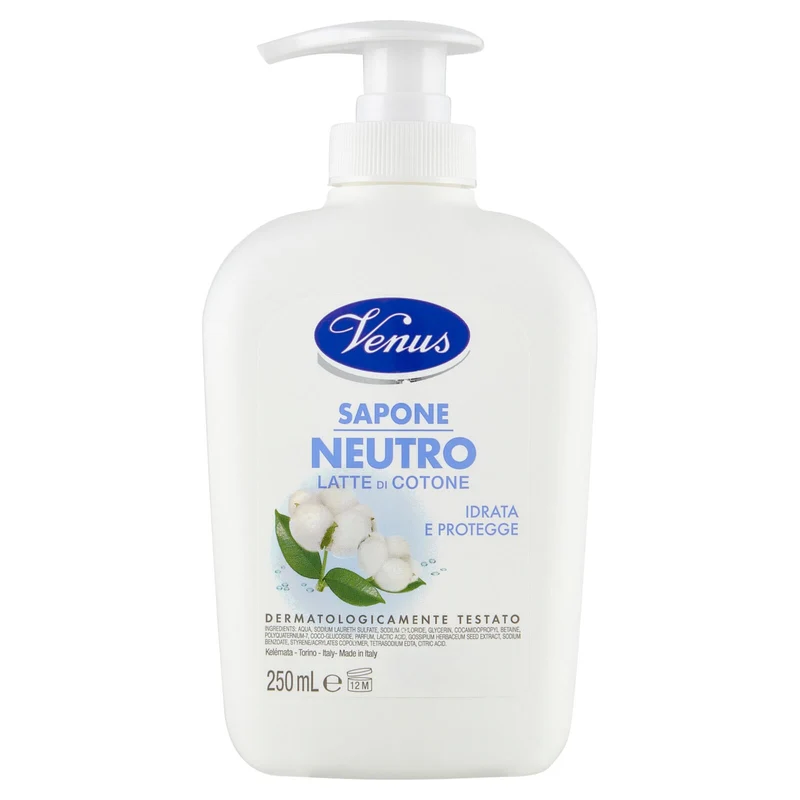 Venus Sapone Neutro Latte di Cotone 250 mL