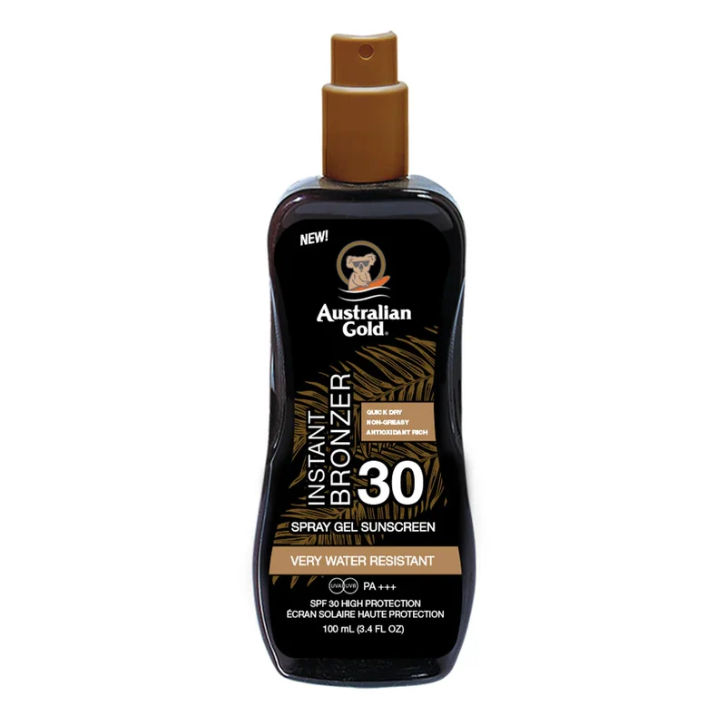 Protezione Solare SPF30 Instant Bronzer Spray Gel - Travel Size