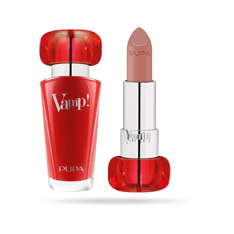 Pupa Vamp! Lipstick Rossetto Volumizzante 3,5g Warm Nude 201
