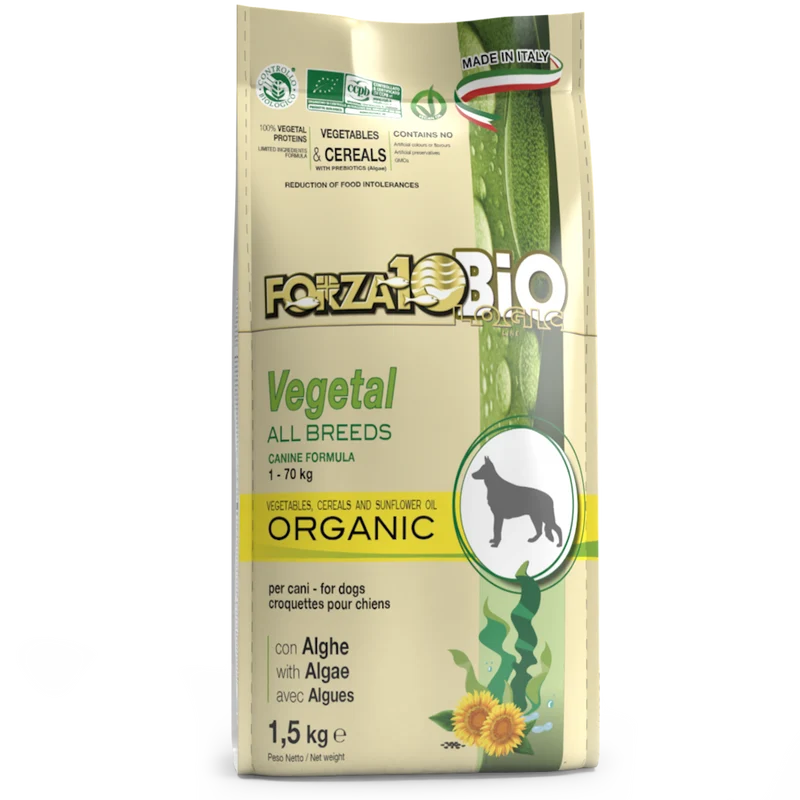 Forza10 Bio Cane Vegetal Crocchette Con Alghe Cani Adulti Sacco 1,5kg