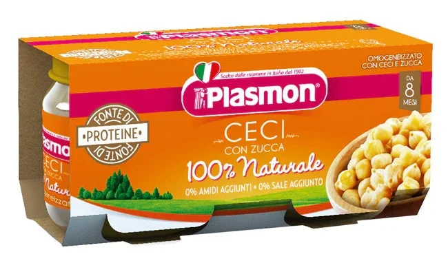 PLASMON OMOGENEIZZATO CECI/ZUCCA 2 X 80 G