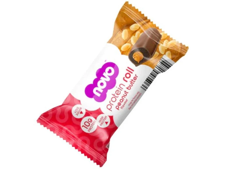 Novo Easy Protein Protein Roll Bar 33g Barretta Burro Di Arachidi