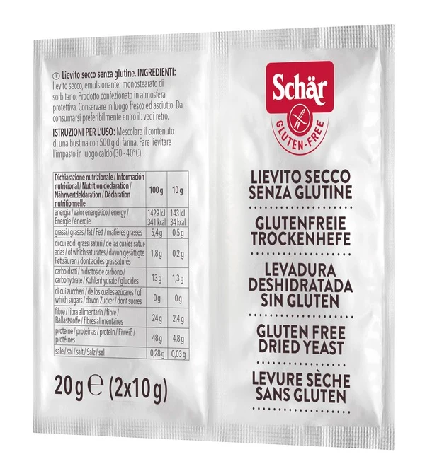 Schar lievito secco 2 bustine da 10 g
