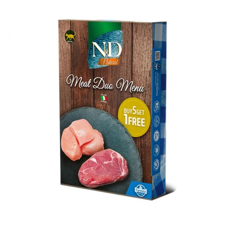 Farmina N&D Meat Duo Menu Per Gatti 6 Lattine