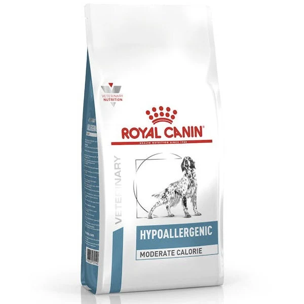 Royal Canin Veterinary Hypoallergenic Moderate Calorie Crocchette Per Cani Adulti Sacco 7Kg