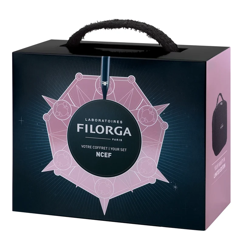 Filorga Cofanetto NCEF - Trousse con Siero NCEF-SHOT 15ml + Omaggio Meso-Mask 30ml e Candela Profumata