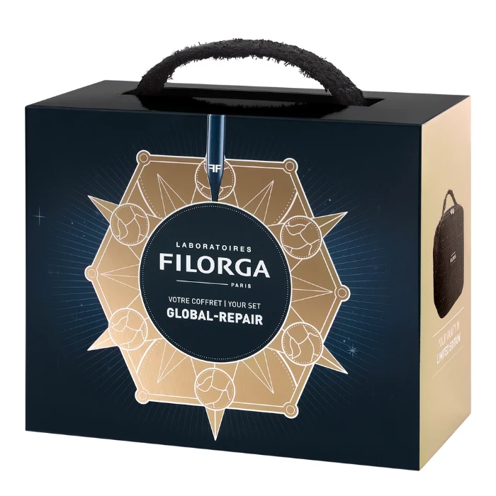 Filorga Cofanetto Global Repair - Trousse con Crema Antietà 50ml + Omaggio Elisir 5ml e Candela Profumata