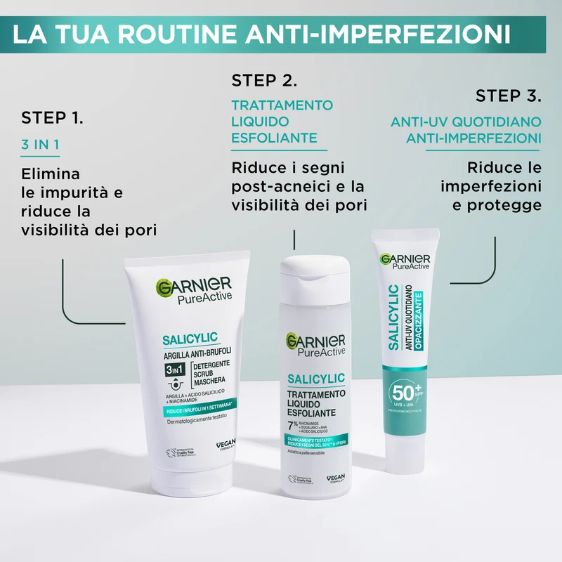 Garnier Detergente Pure Active, Azione 3in1, 150 ml