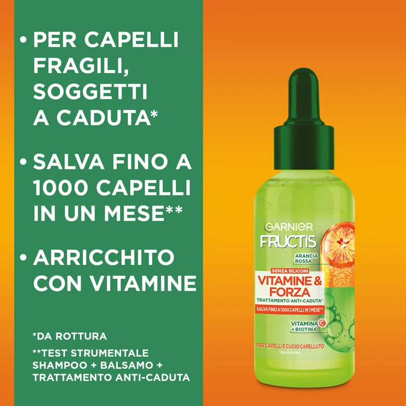Garnier Fructis Vitamine&Forza, Trattamento anticaduta fortificante 125 ml