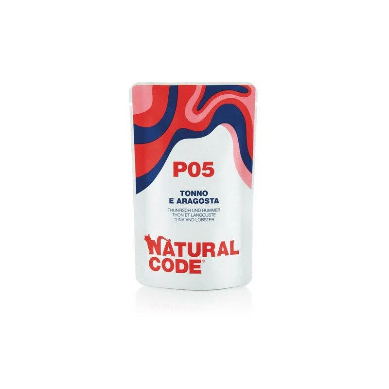 Natural Code P05 Tonno e Aragosta Gatti Adulti Busta 70g