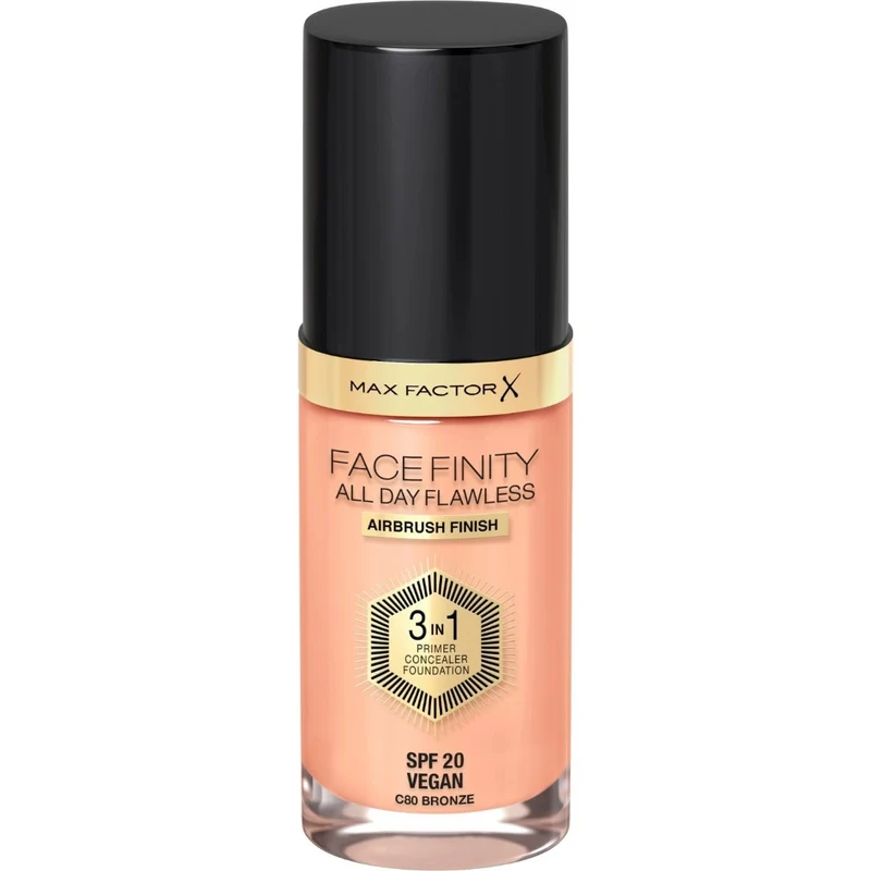 Max Factor Fondotinta Facefinity All Day Flawless 3in1 80 Bronze 30ml
