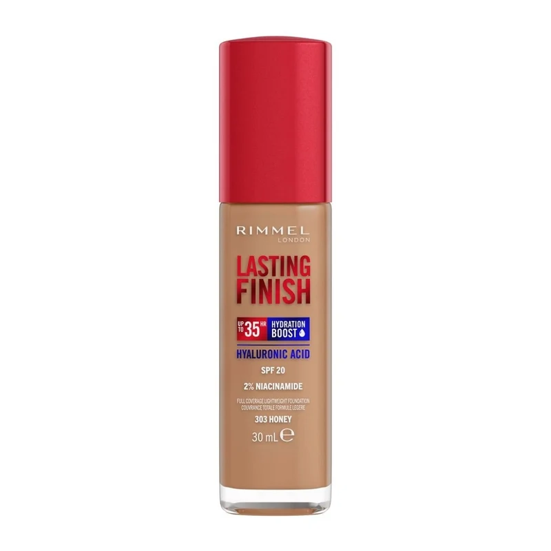 Rimmel Fondotinta Lasting Finish 35h Con Acido Ialuronico 203 True Beige 30ml