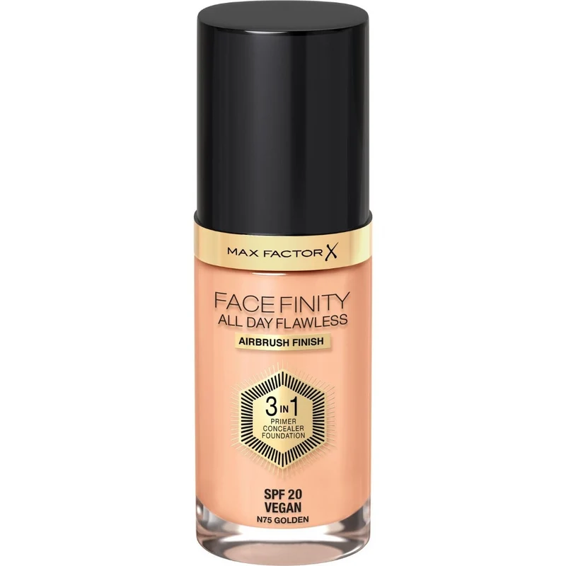 Max Factor Fondotinta Facefinity All Day Flawless 3in1 75 Golden 30ml