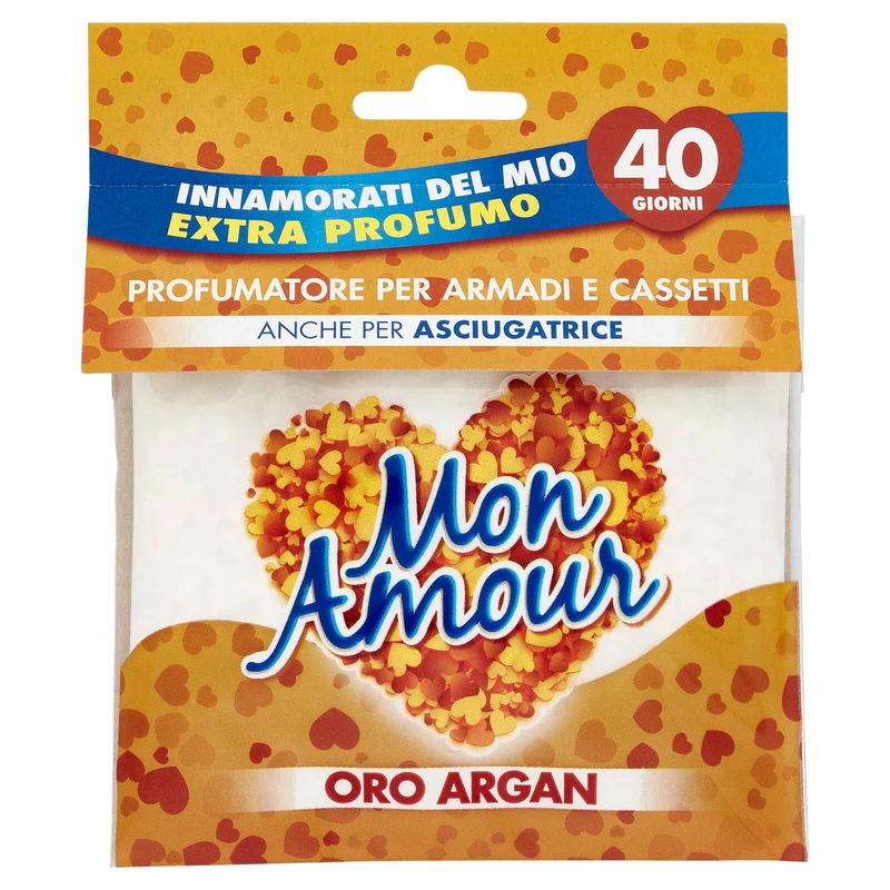 Mon Amour Profumatore per Armadi e Cassetti Oro Argan 12 g