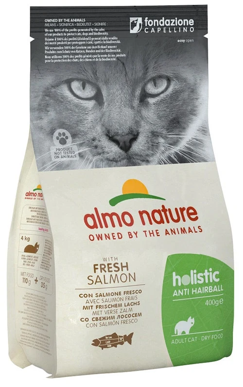 Almo Nature Anti Hariball Crocchette Salmone Fresco Per Gatti Adulti 400g