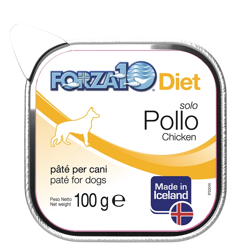 Forza10 Solo Diet Pollo Patè Per Cani Adulti Vaschetta 100g