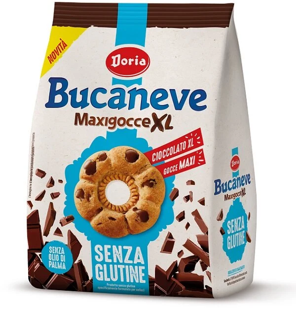 Doria Bucaneve Maxigocce XL biscotti senza glutine 200g