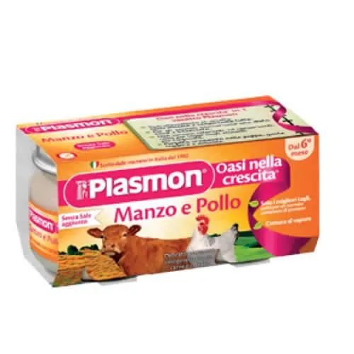 PLASMON OMOGENEIZZATO MANZO/POLLO 80 G X 2 PEZZI