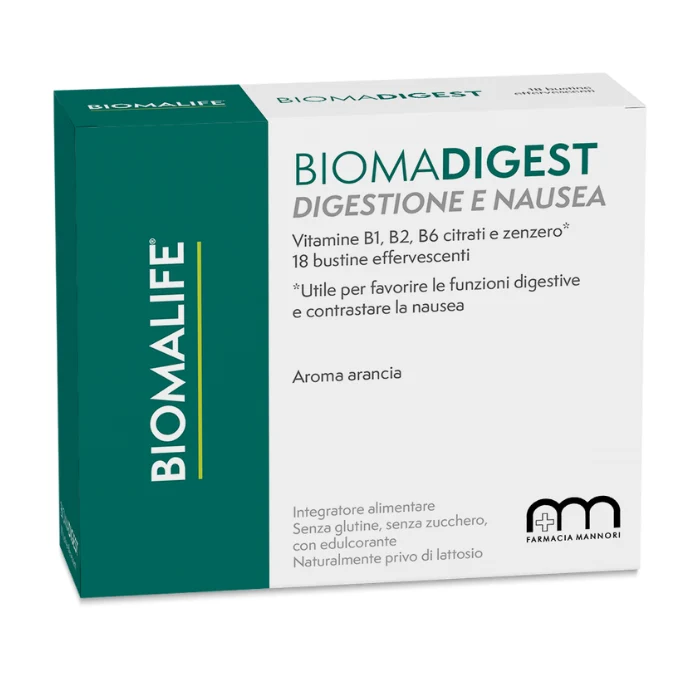 Biomadigest 18 Bustine Per Contrastare Disturbi Digestivi Biomalife