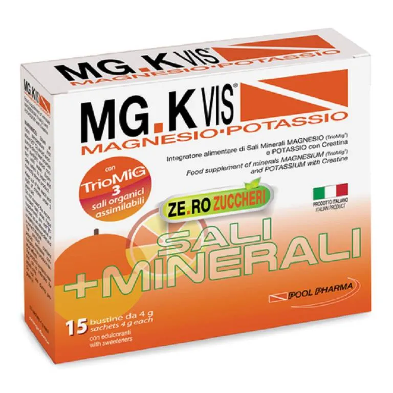 Mgk Vis Magnesio Potassio Gusto Orange Zero Zuccheri - 15 Bustine