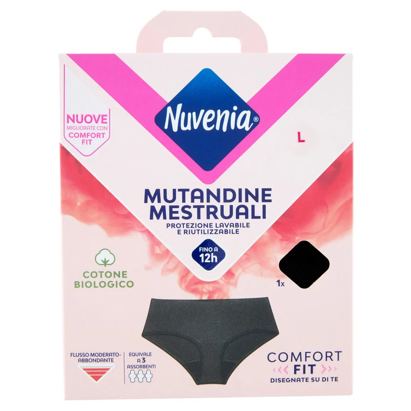 Nuvenia Mutandine Mestruali L Nero 1 pz