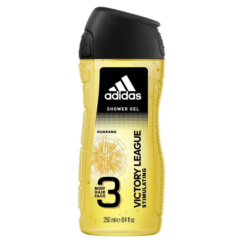 Adidas Victory League Stimulating Shower Gel Uomo 3 In 1 Per Corpo Capelli E Viso 250ml