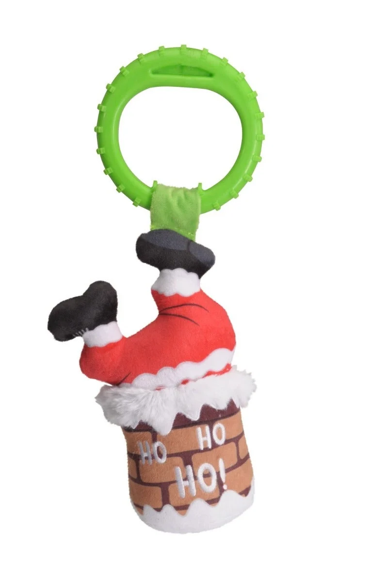 Camon Babbo Natale Nel Camino in Peluche E Tpr Per Cani 35cm