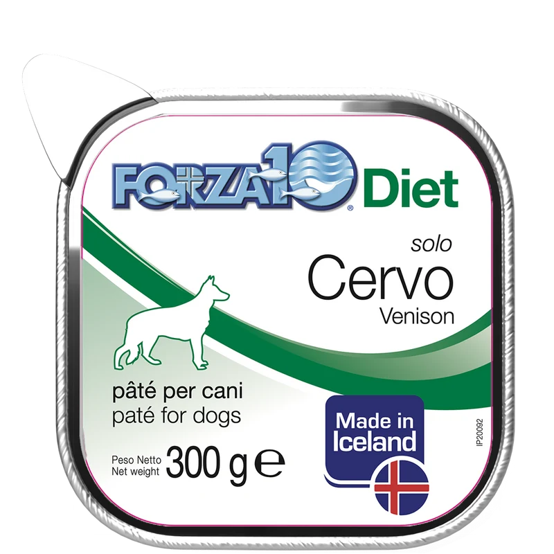 Forza10 Solo Diet Cervo Patè Per Cani Adulti Vaschetta 300g