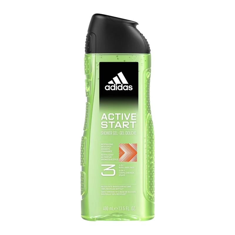 Adidas Active Start Gel Doccia Bagnoschiuma 3in1 400ml