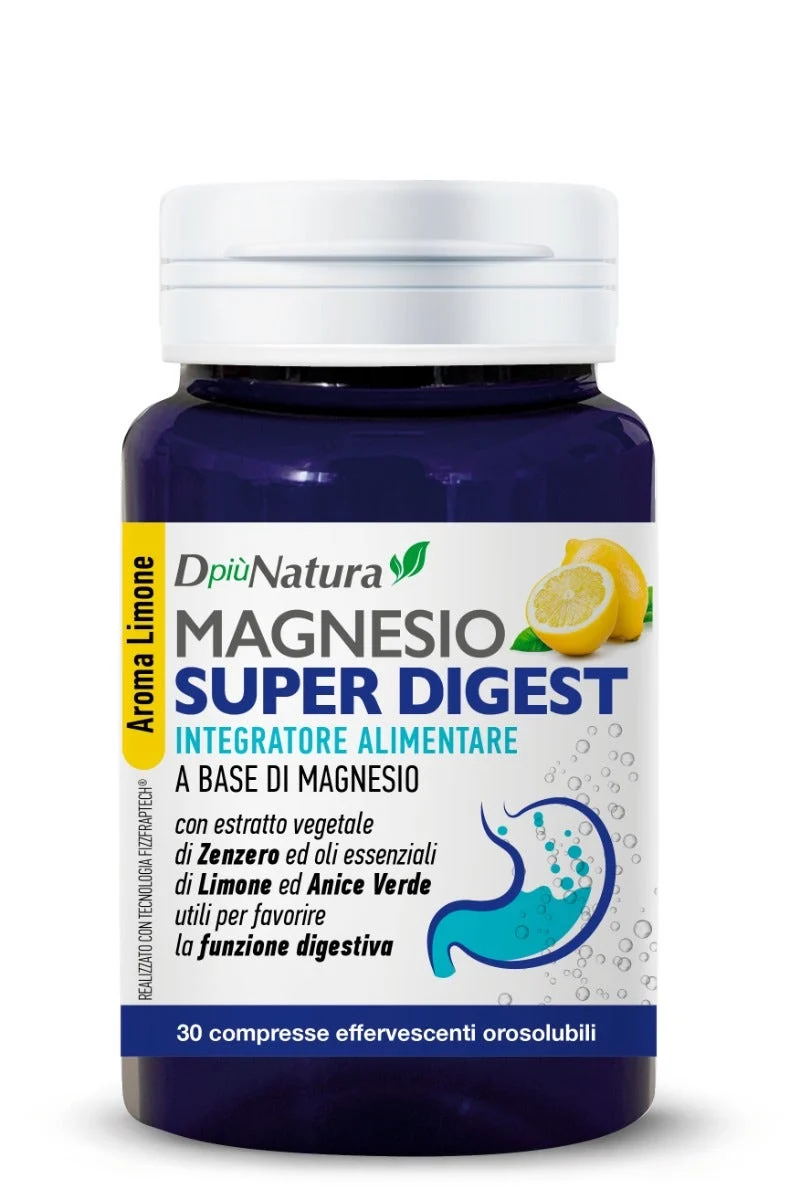 DpiùNatura Magnesio Super Digest Integratore 30 Compresse