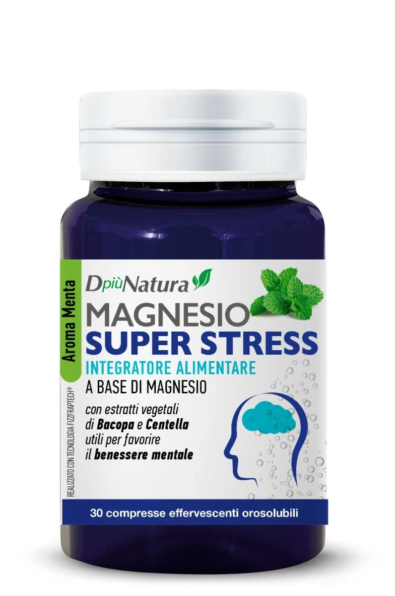 DpiùNatura Magnesio Super Stress Integratore 30 Compresse