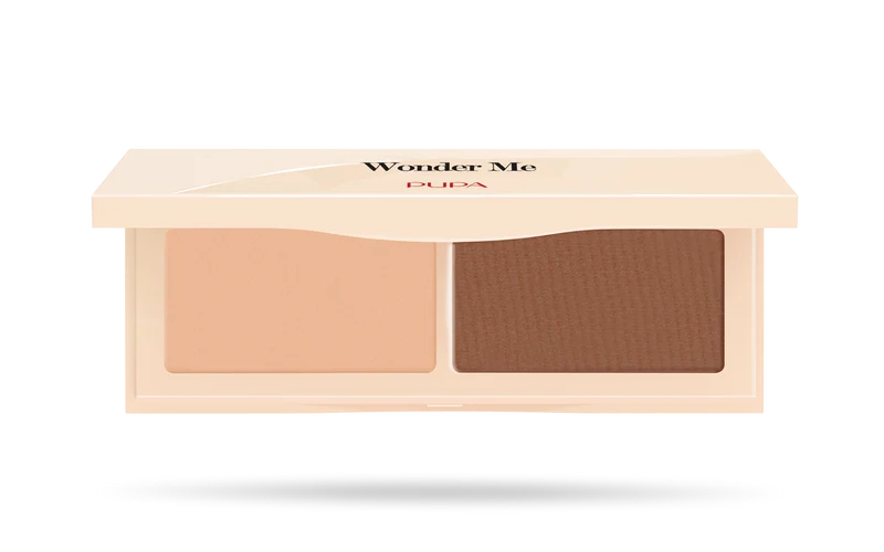 Pupa Wonder Me Natural Sculpt Polvere Viso Duo Contouring 8g 002 Medium Dark Skin