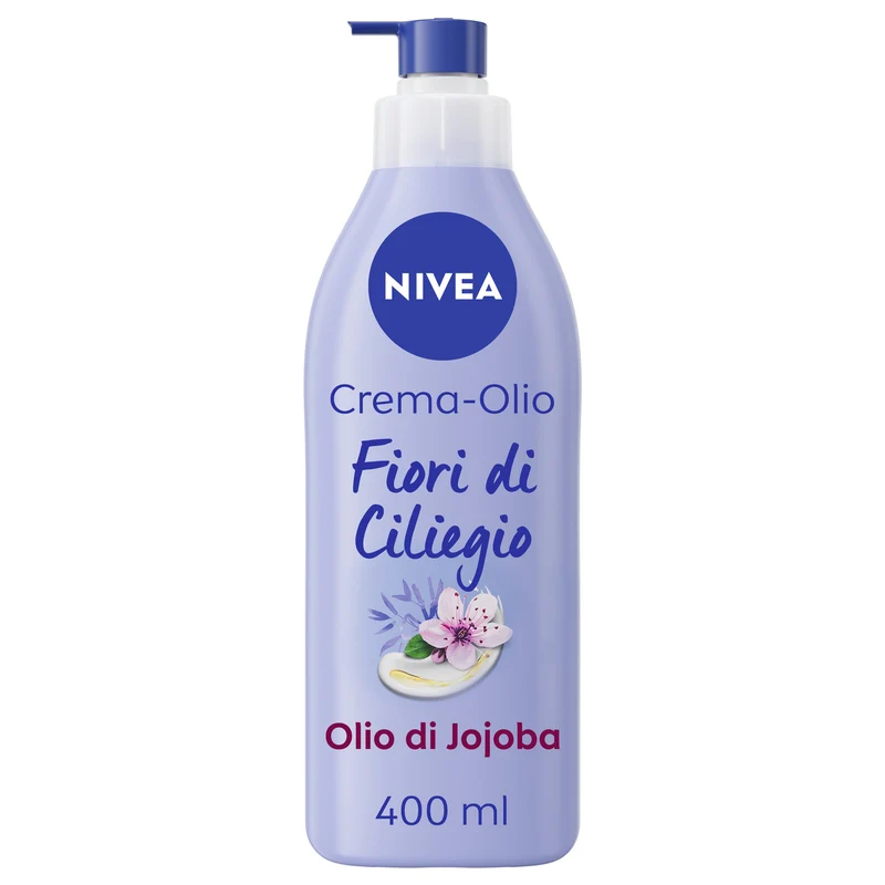 Nivea Crema-olio Fiori Di Ciliegio & Olio Di Jojoba Crema Corpo Idratante 48h E Profumata 400ml