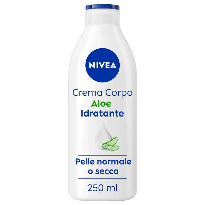 Nivea Crema Corpo Aloe Idratante 72h Per Pelle Secca O Normale 250ml