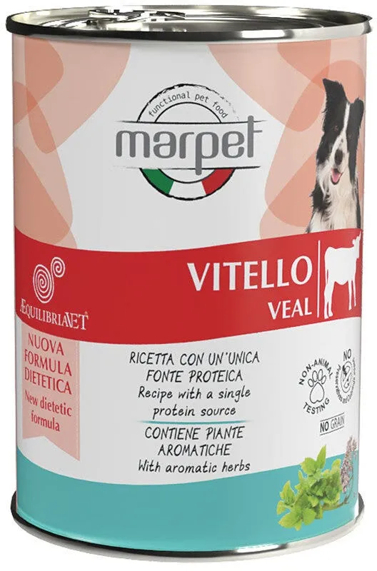 Marpet Aequilibriavet Dog Vitello Cibo Umido Per Cani Adulti Scatoletta 400g