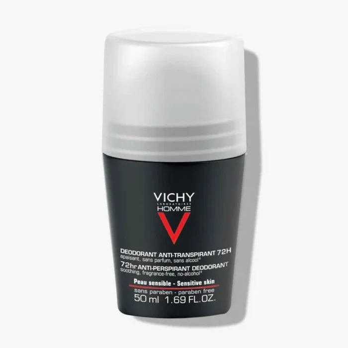 Vichy Homme Deodorante Roll-on Antitraspirante 72H Pelle Sensibile 50ml