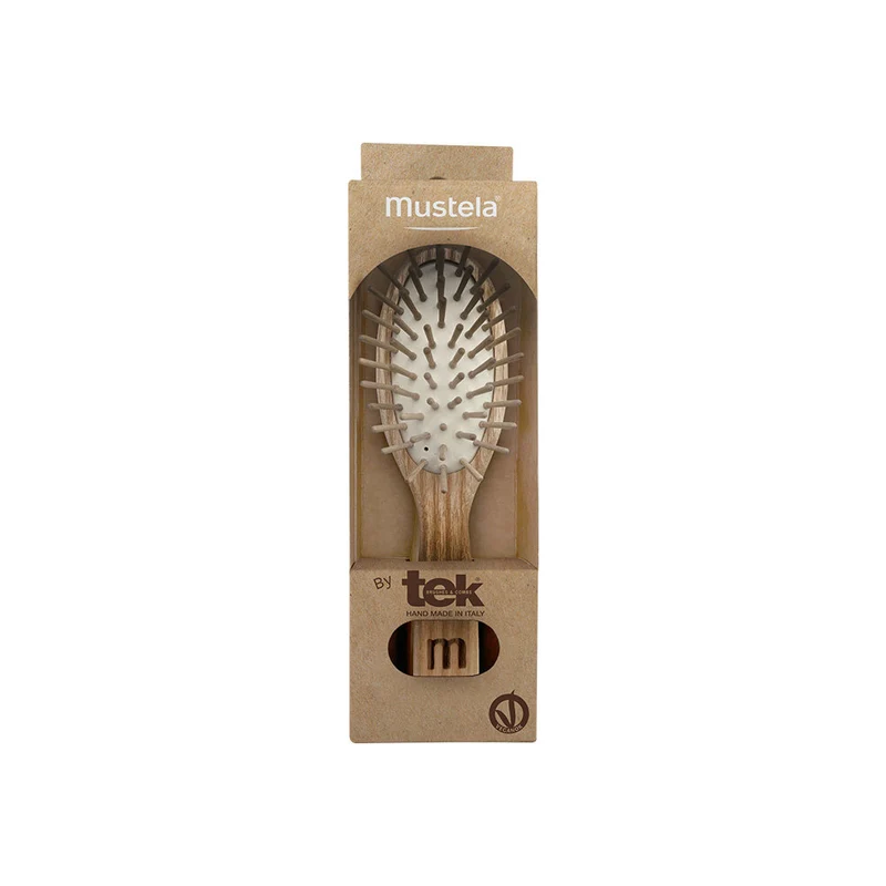 Mustela By Tek Spazzola In Legno Ovale 1 Pezzo