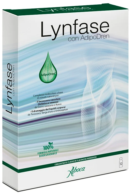 Lynfase Aboca fiale drenanti con effetto depurativo 12 flaconcini