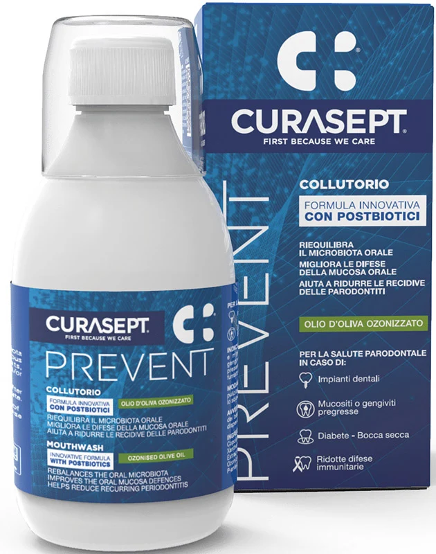 Curasept Prevent Collutorio Per Protezione e Prevenzione, Flacone da 300ml