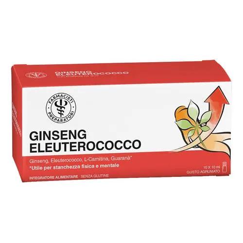 Ginseng Eleuterococco 10 Flaconcini da 10ml, Farmacisti Preparatori