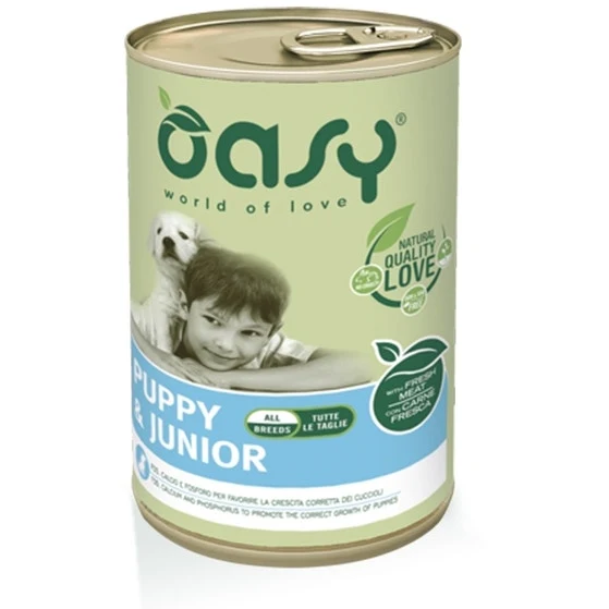 Oasy Wet Dog Lifestage Patè Cibo Umido Cuccioli Lattina 400g