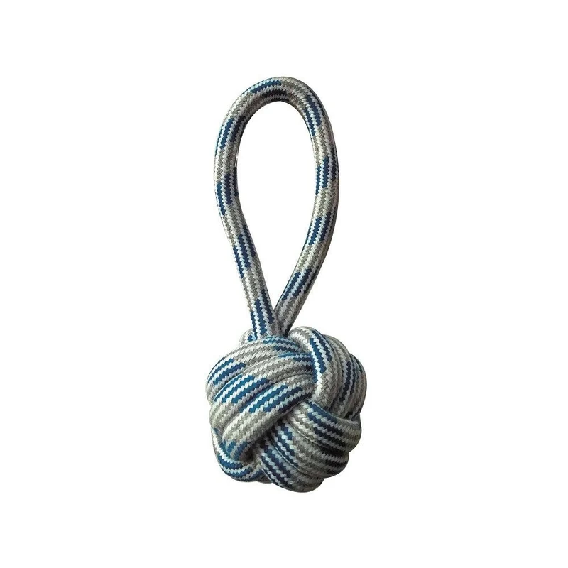 Croci Cotonosso Maniglia Con Palla Pastel Blue Gioco Per Cani 20cm