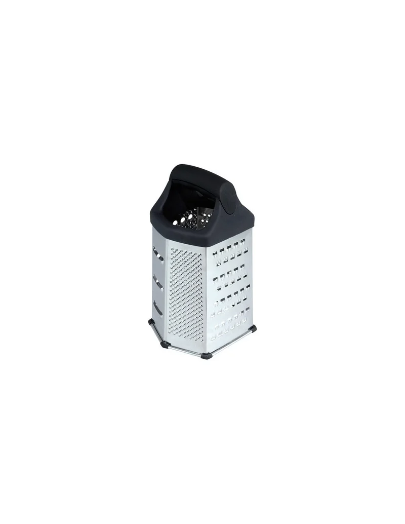 Ilsa - Grattugia Universale a 6 Facce Modello Torre 20 cm - Acciaio Inox
